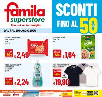 Volantino Famila - 7/5/2026 - 20/5/2026.