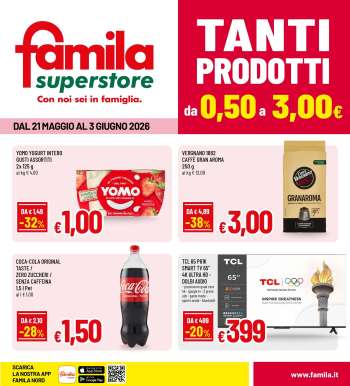 Volantino Famila - 21/5/2026 - 3/6/2026.