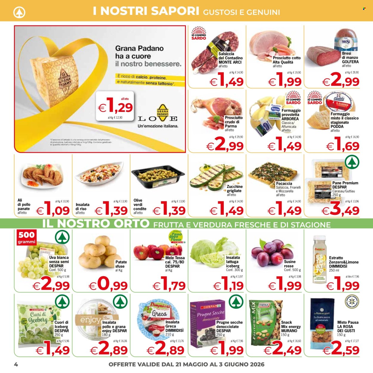 Volantino Eurospar - 21/5/2026 - 3/6/2026. Pagina 4