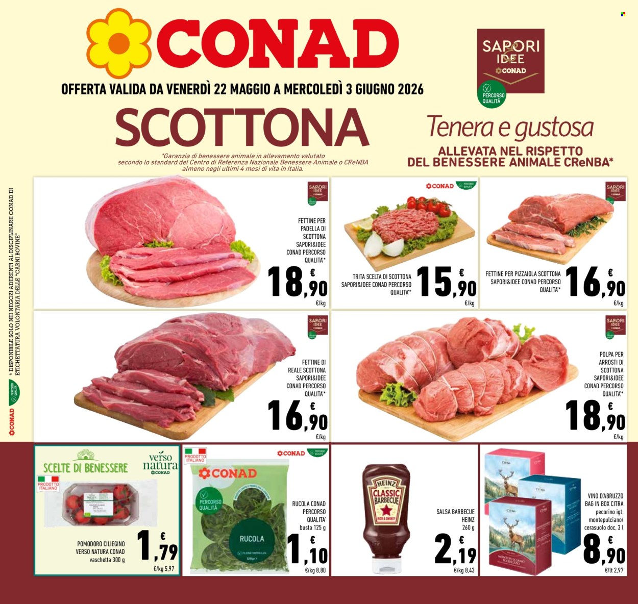 Leták Conad - 22.5.2026 - 3.6.2026. Strana 1