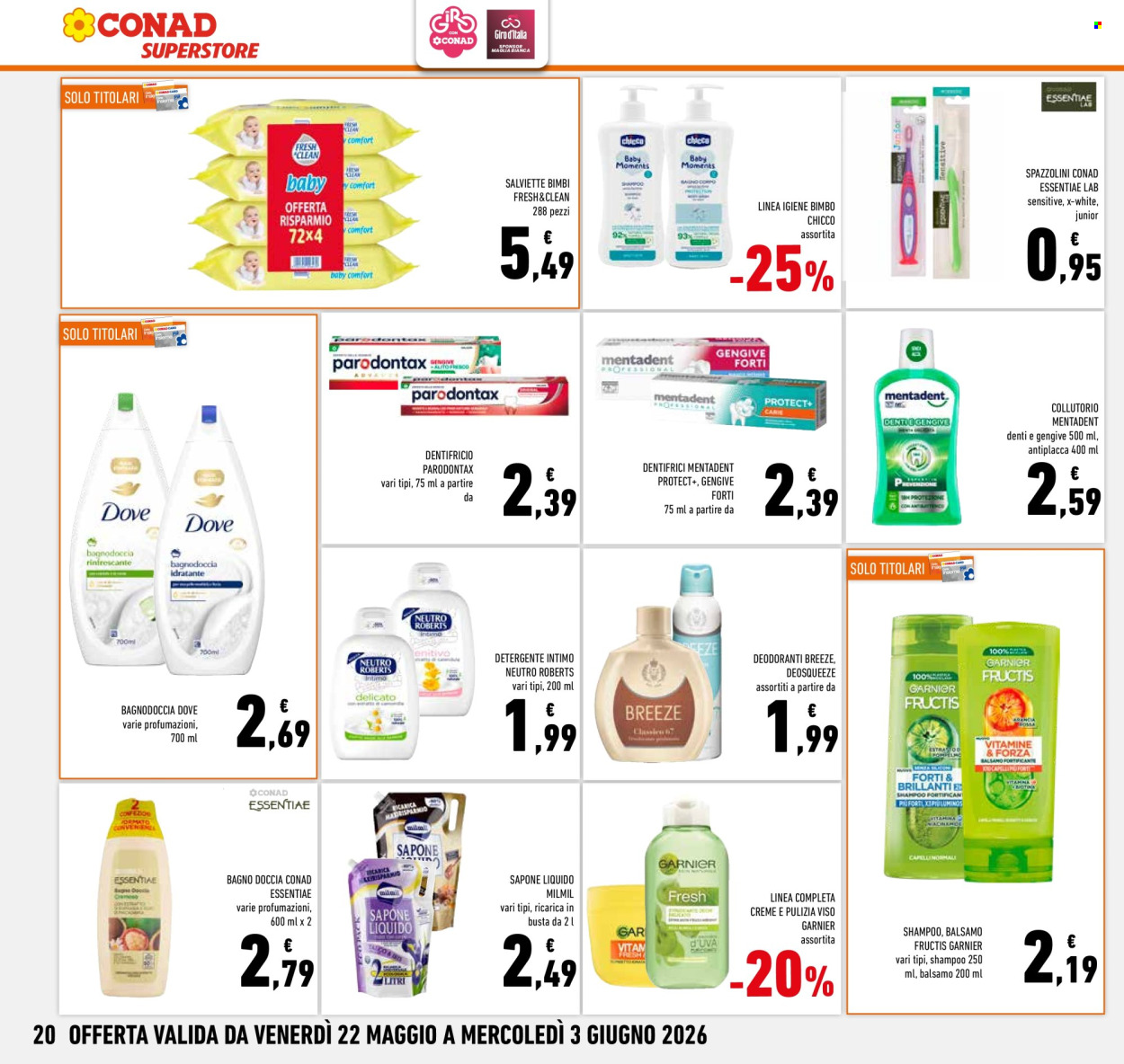 Leták Conad Superstore - 22.5.2026 - 3.6.2026. Strana 20