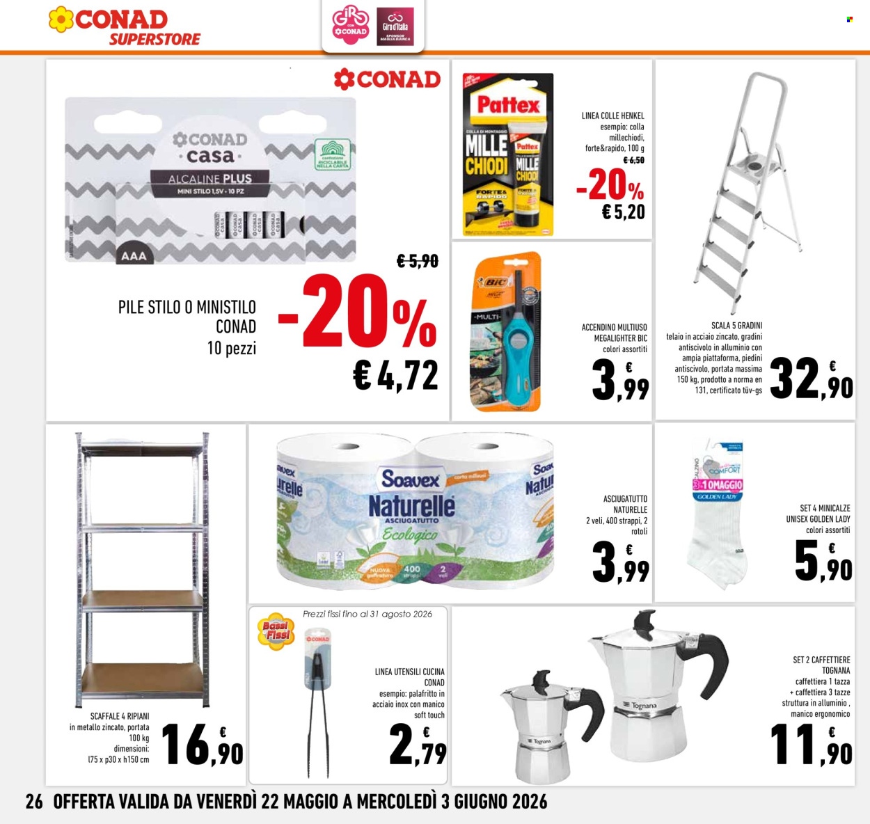 Leták Conad Superstore - 22.5.2026 - 3.6.2026. Strana 26
