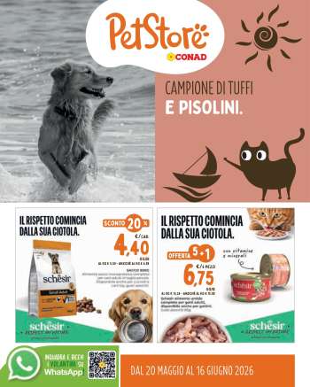 Volantino Pet Store Conad - 20/5/2026 - 16/6/2026.