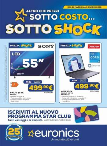 Volantino Euronics - 21/5/2026 - 3/6/2026.
