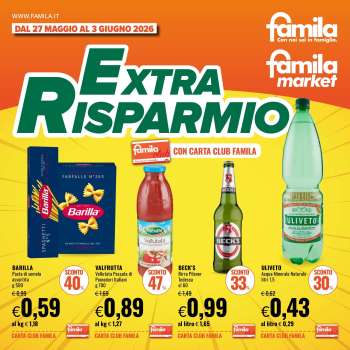 Volantino Famila - 27/5/2026 - 3/6/2026.
