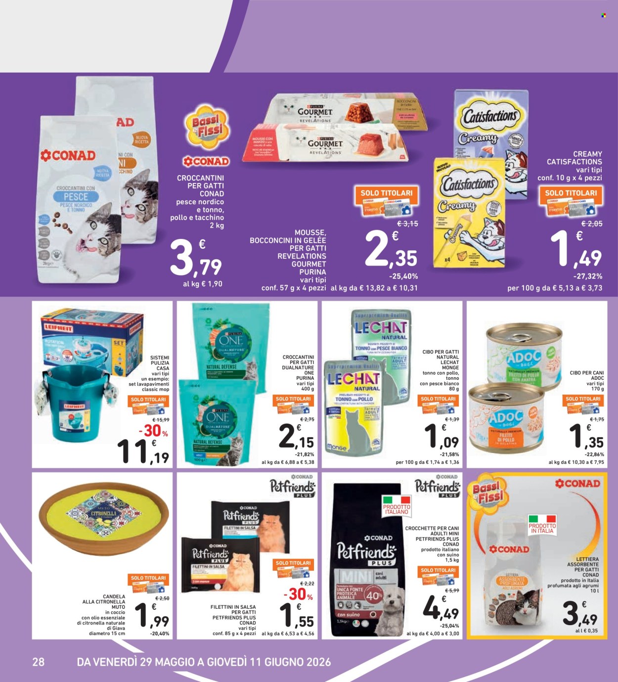 Leták Spazio Conad - 29.5.2026 - 11.6.2026. Strana 28