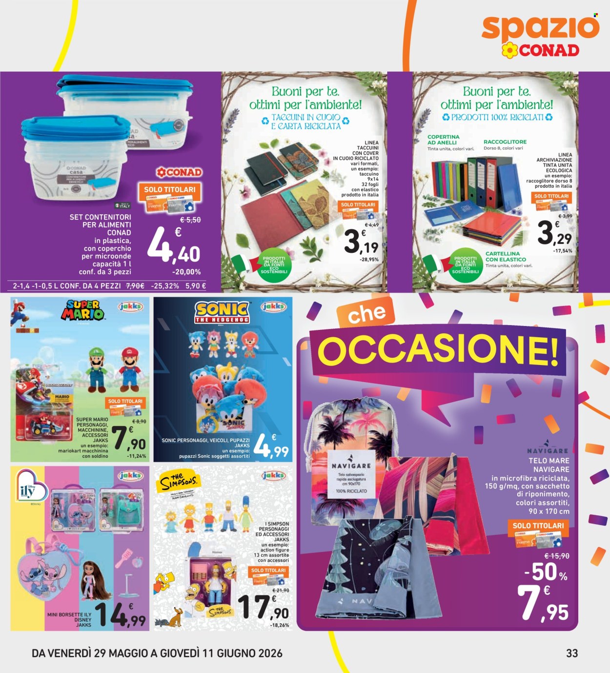 Leták Spazio Conad - 29.5.2026 - 11.6.2026. Strana 33