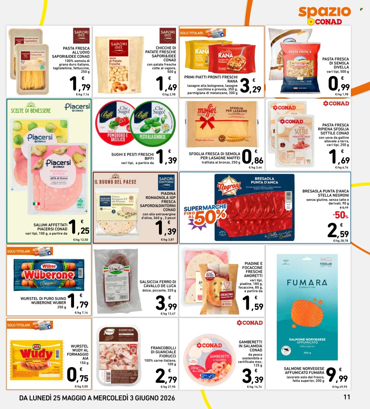 Leták Spazio Conad - 25.5.2026 - 3.6.2026. Strana 11