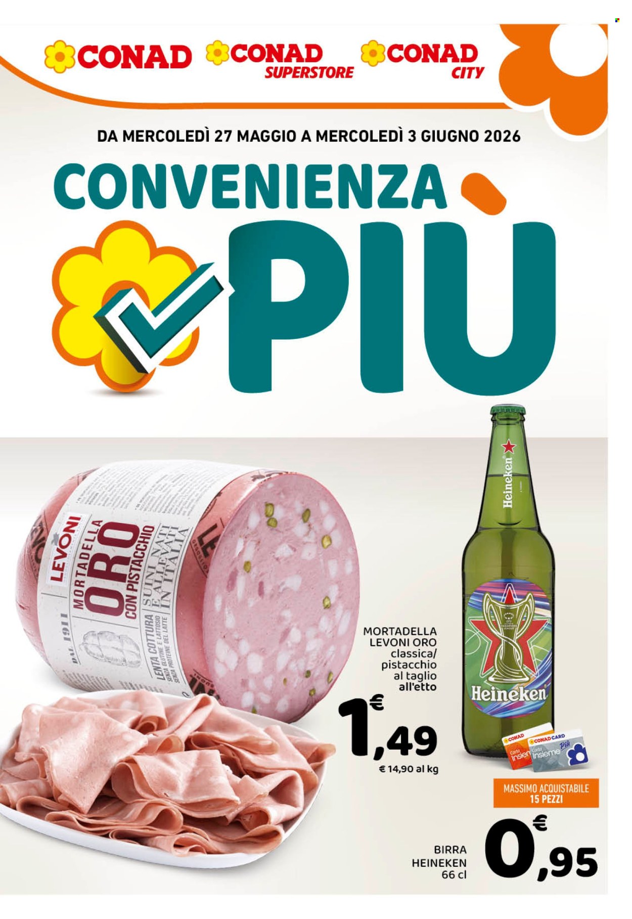 Leták Conad - 27.5.2026 - 3.6.2026. Strana 1