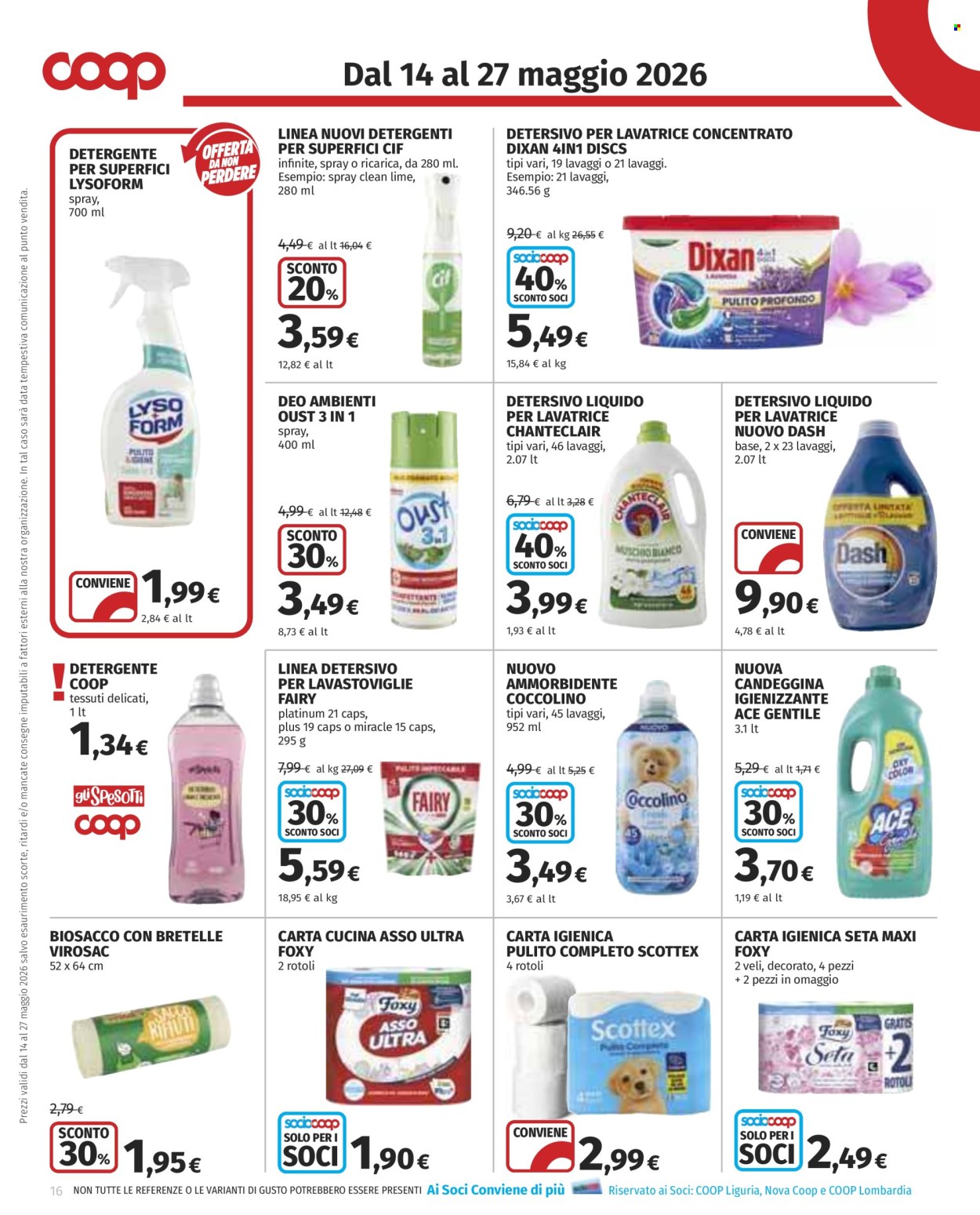 Leták Coop - 14.5.2026 - 27.5.2026. Strana 16