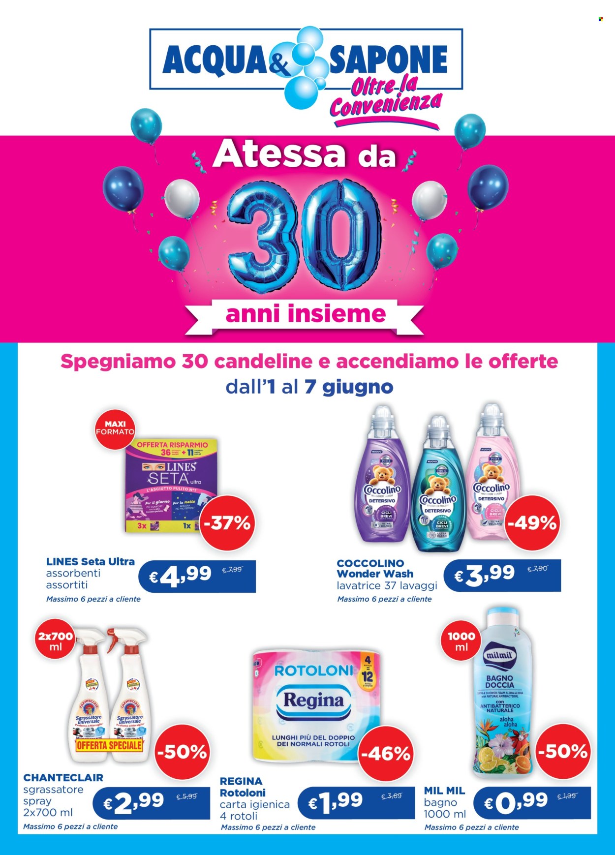 Leták Acqua & Sapone - 1.6.2026 - 7.6.2026. Strana 1