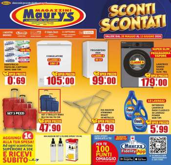 Volantino Maury's - 28/5/2026 - 13/6/2026.