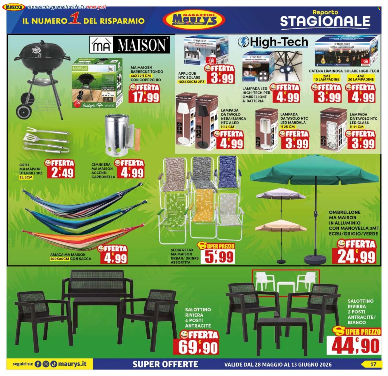 Volantino Maury's - 28/5/2026 - 13/6/2026. Pagina 17