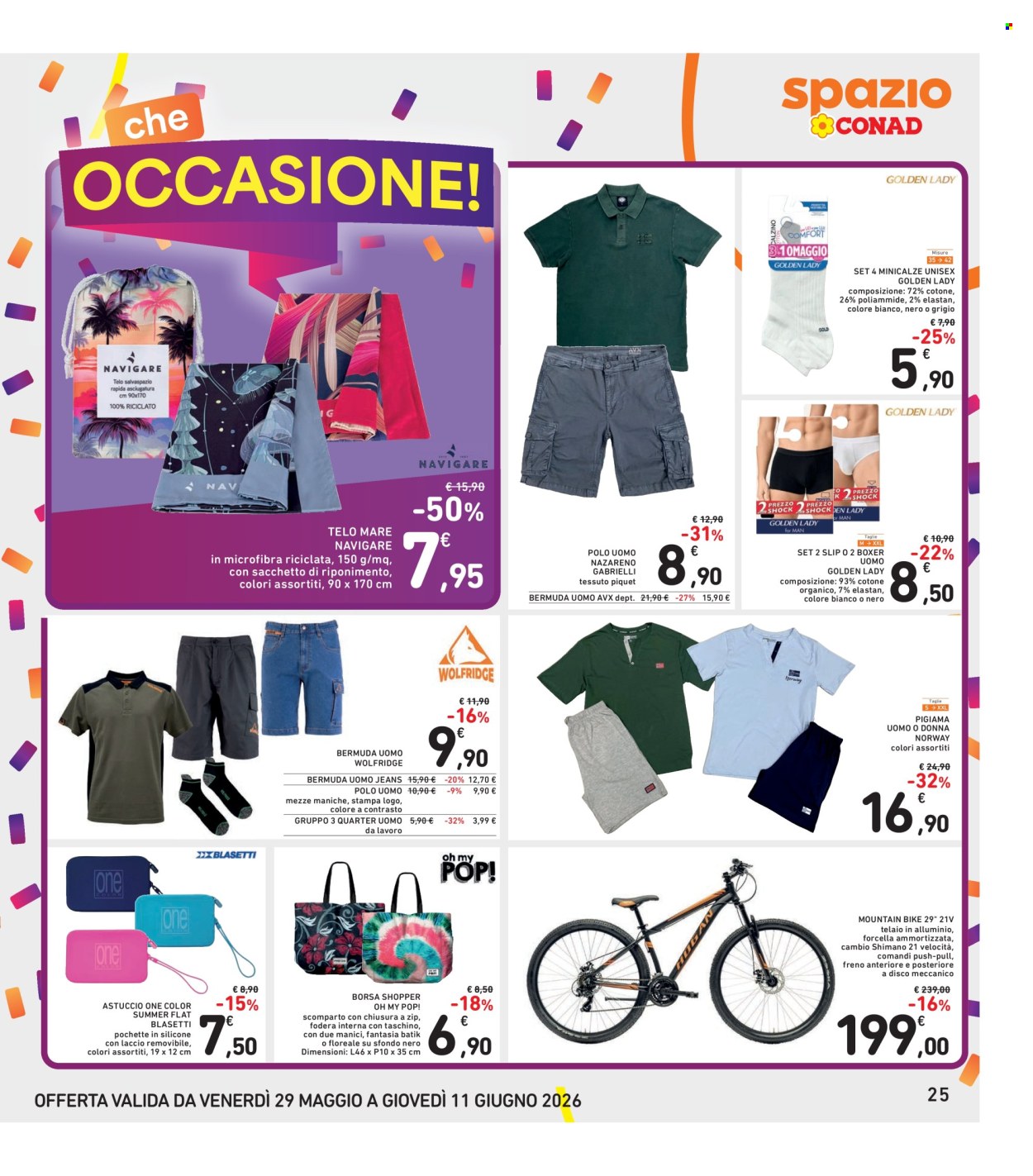 Leták Spazio Conad - 29.5.2026 - 11.6.2026. Strana 25
