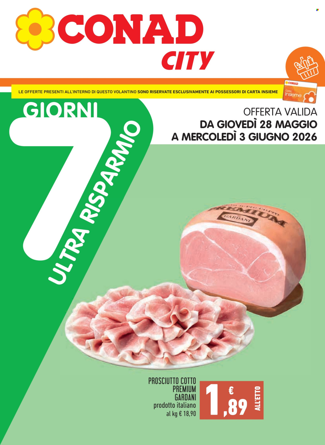Volantino Conad City - 28/5/2026 - 3/6/2026. Pagina 1