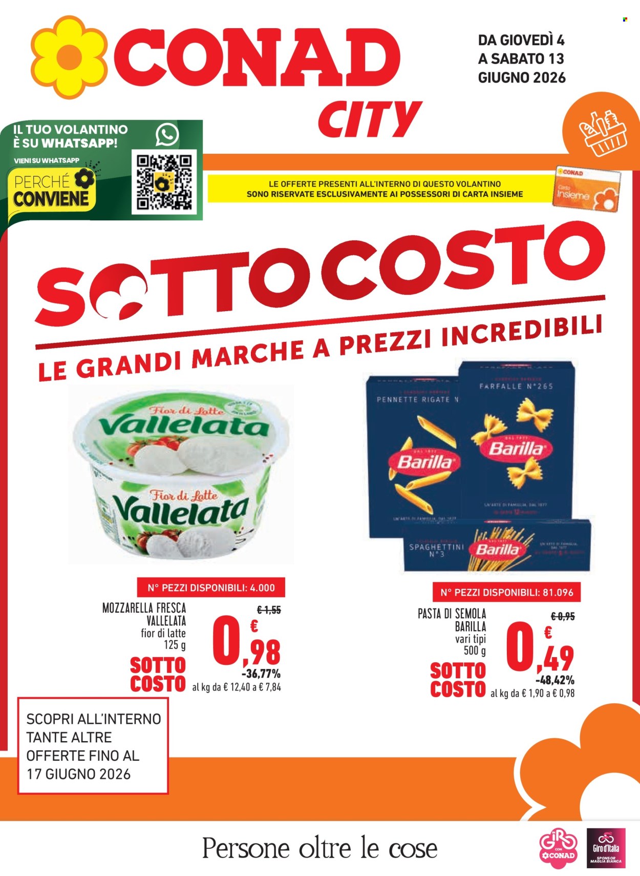 Volantino Conad City - 4/6/2026 - 13/6/2026. Pagina 1