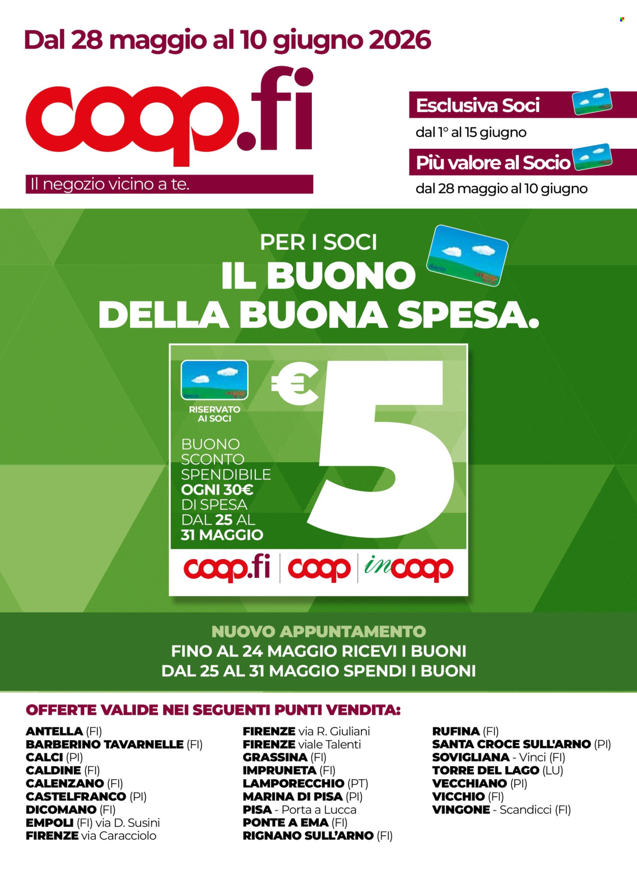 Volantino Coop - 28/5/2026 - 10/6/2026. Pagina 1