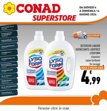 Volantino Conad Superstore - 4/6/2026 - 14/6/2026.