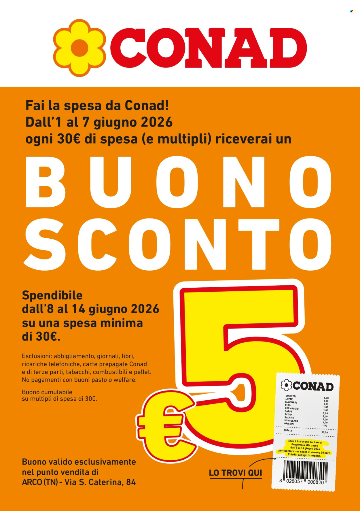 Leták Conad - 1.6.2026 - 7.6.2026. Strana 1