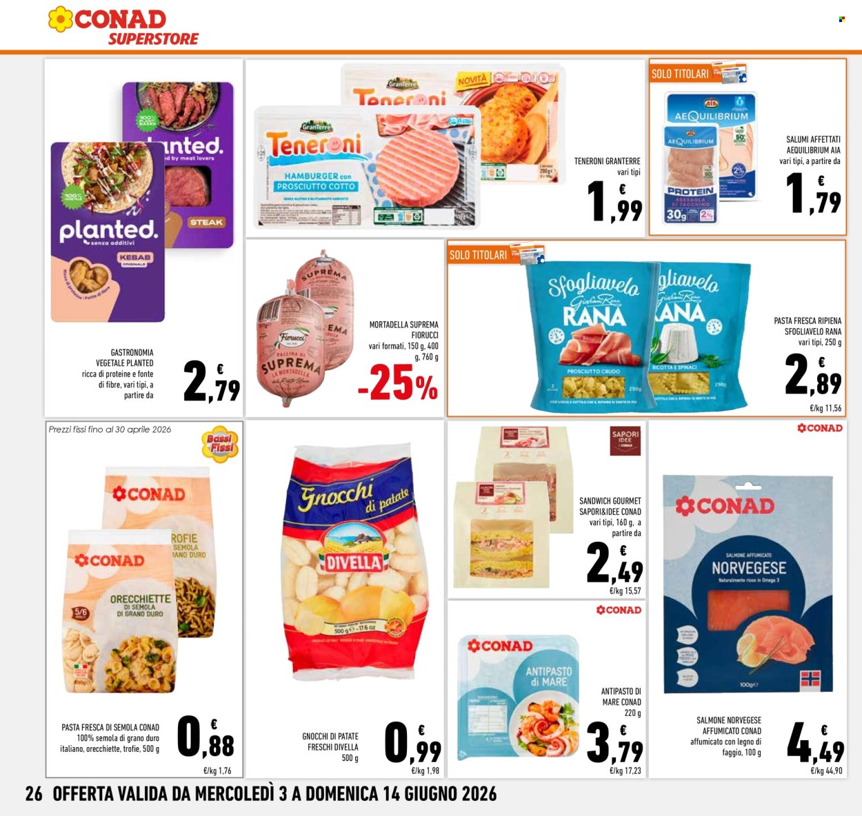 Leták Conad Superstore - 3.6.2026 - 10.6.2026. Strana 26