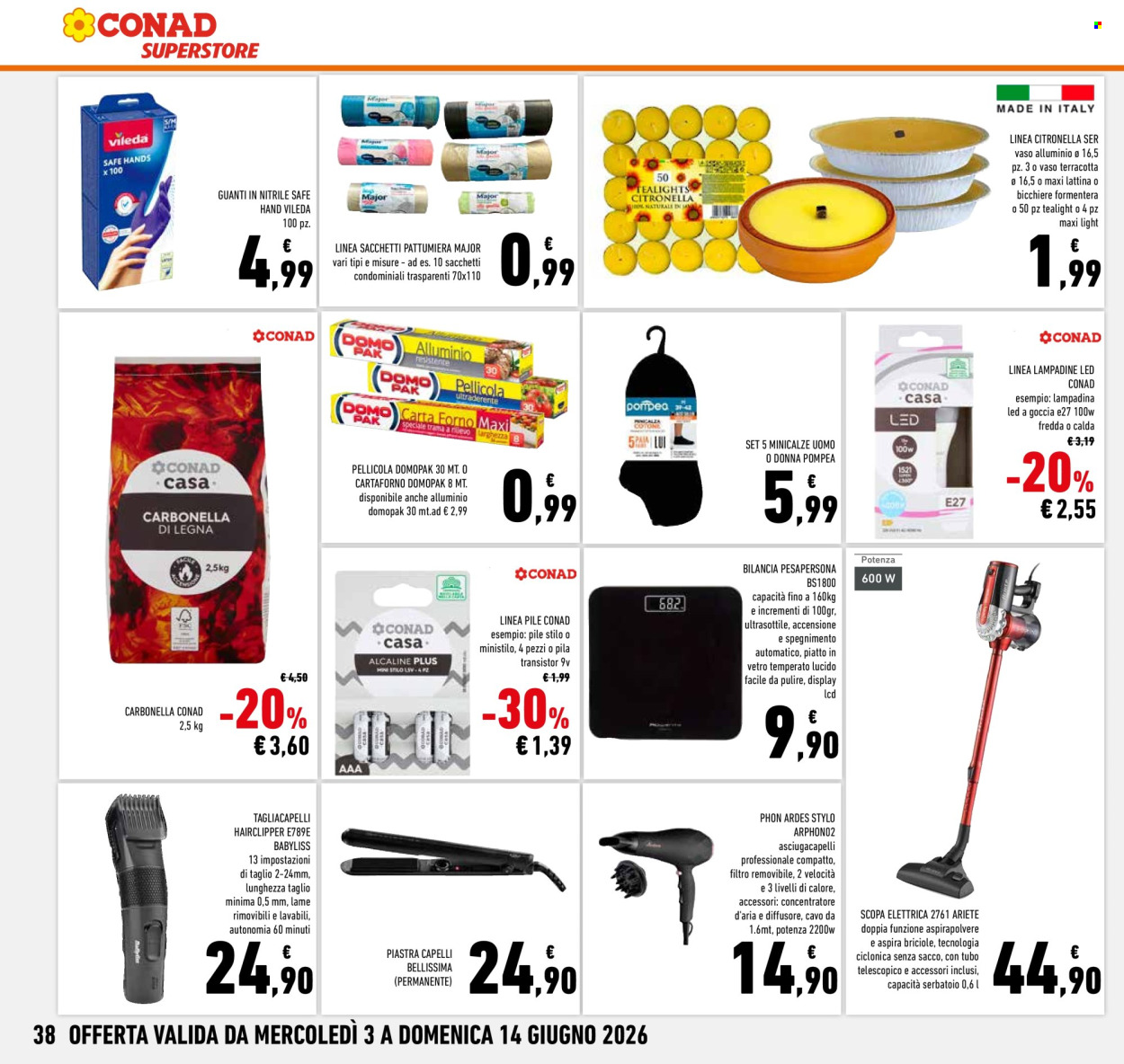 Leták Conad Superstore - 3.6.2026 - 10.6.2026. Strana 38