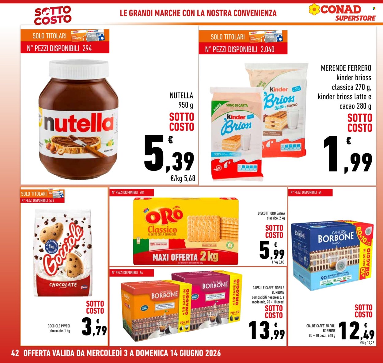 Leták Conad Superstore - 3.6.2026 - 10.6.2026. Strana 42