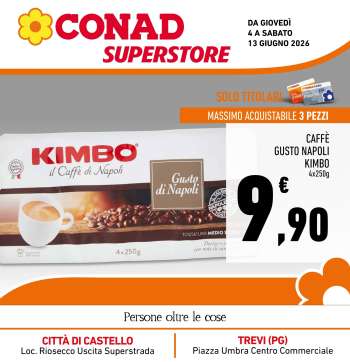 Volantino Conad Superstore - 4/6/2026 - 13/6/2026.