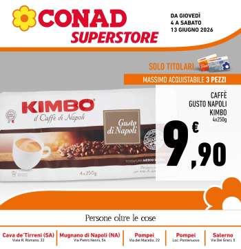 Volantino Conad Superstore - 4/6/2026 - 13/6/2026.