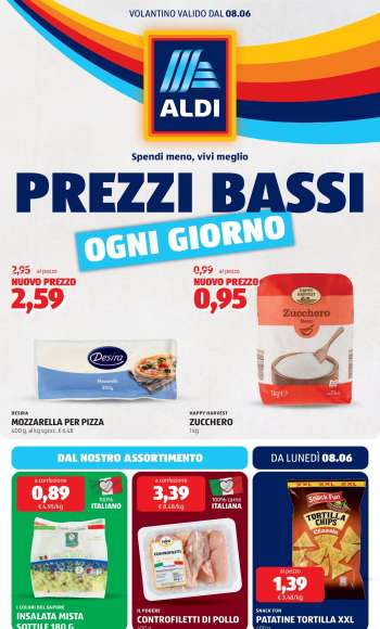 Volantino Aldi - 8/6/2026 - 14/6/2026.