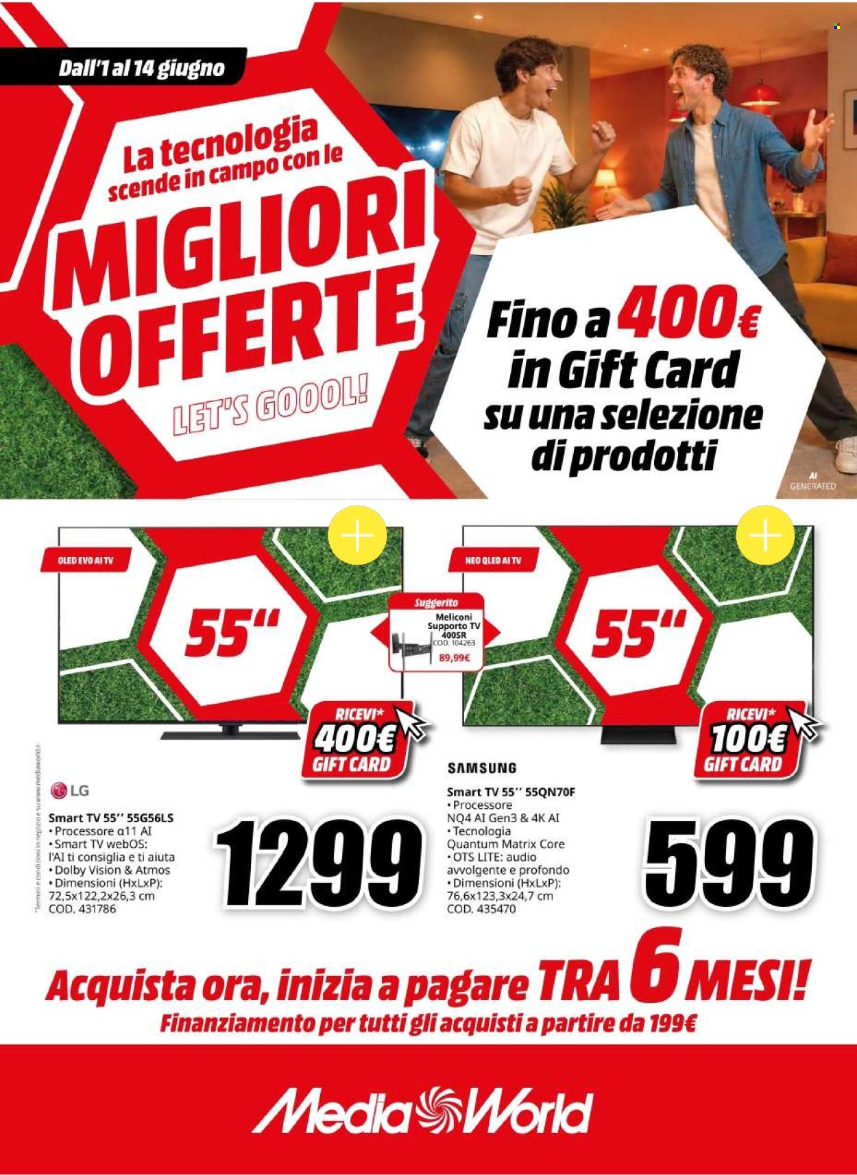 Volantino MediaWorld - 1/6/2026 - 14/6/2026. Pagina 1