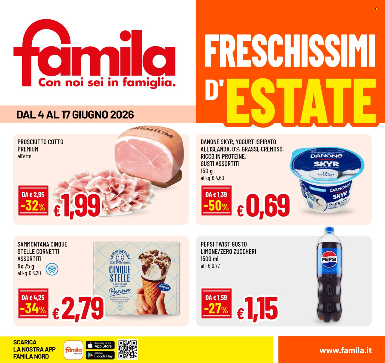 Volantino Famila - 4/6/2026 - 17/6/2026. Pagina 1