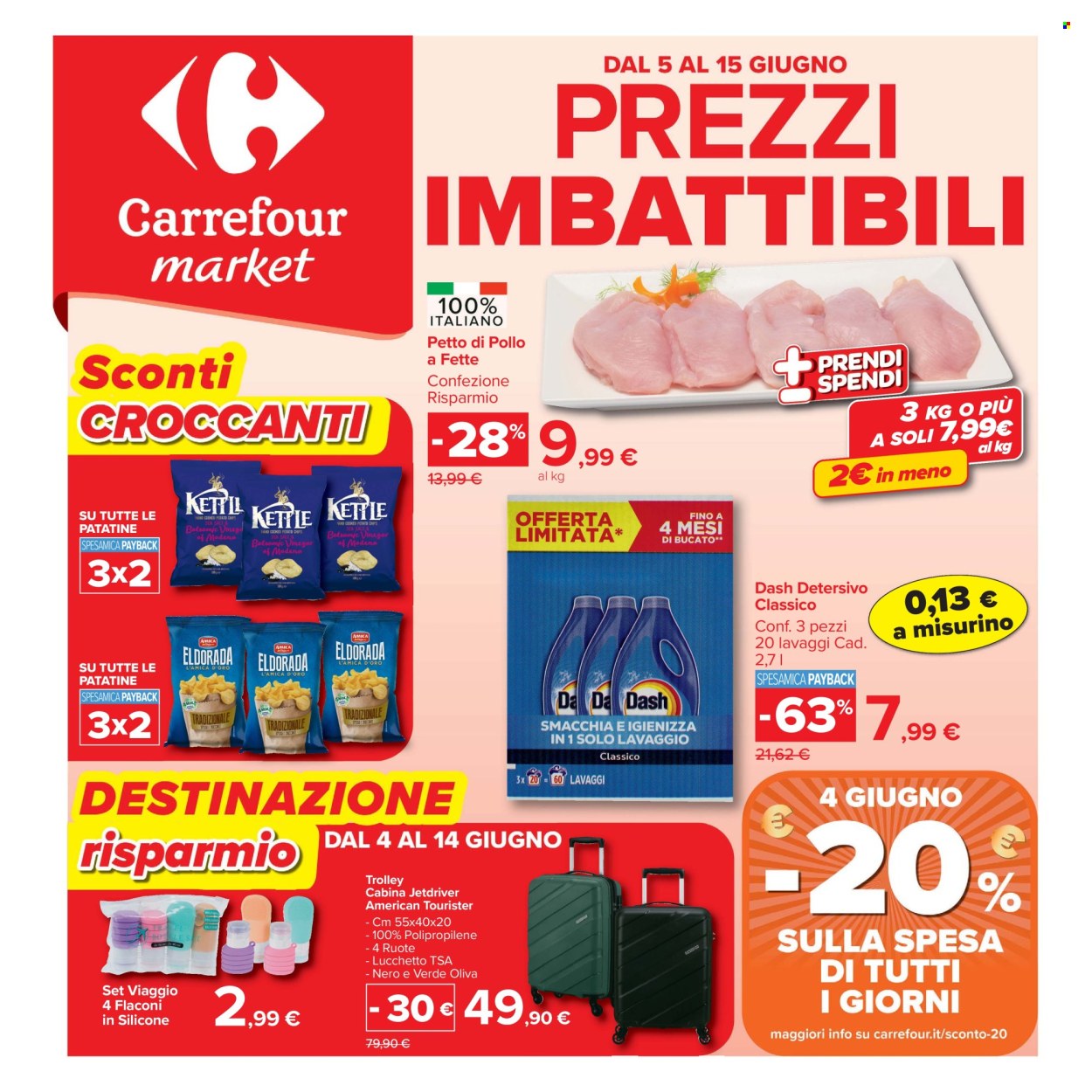 Volantino Carrefour - 5/6/2026 - 15/6/2026. Pagina 1