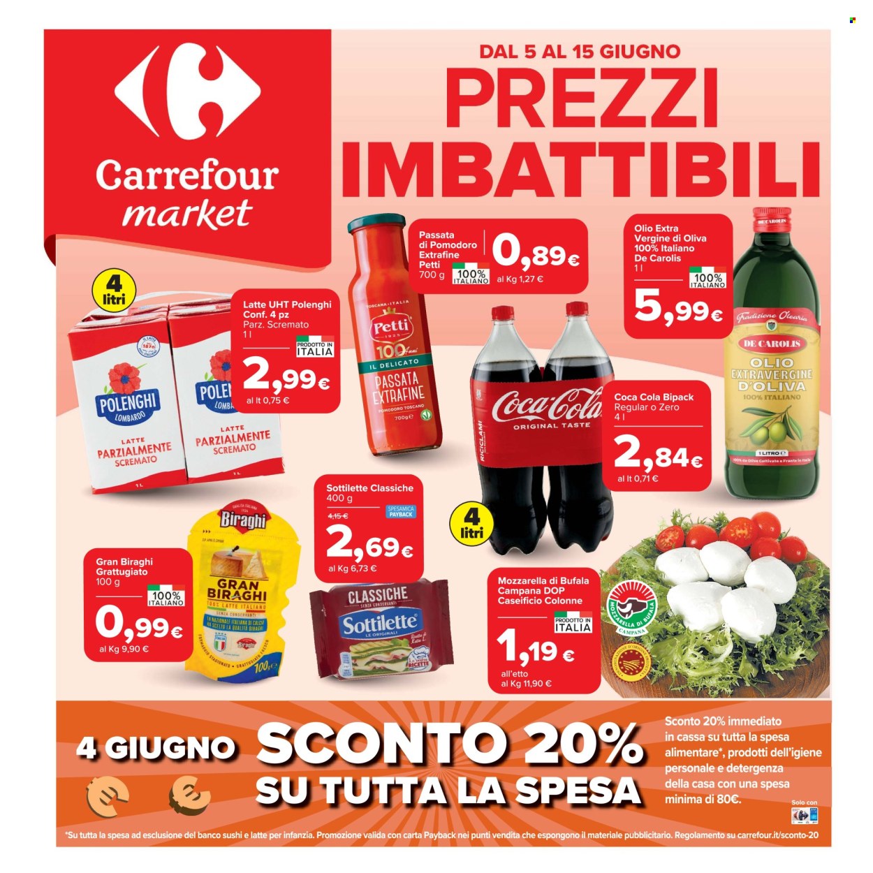 Volantino Carrefour - 5/6/2026 - 15/6/2026. Pagina 1
