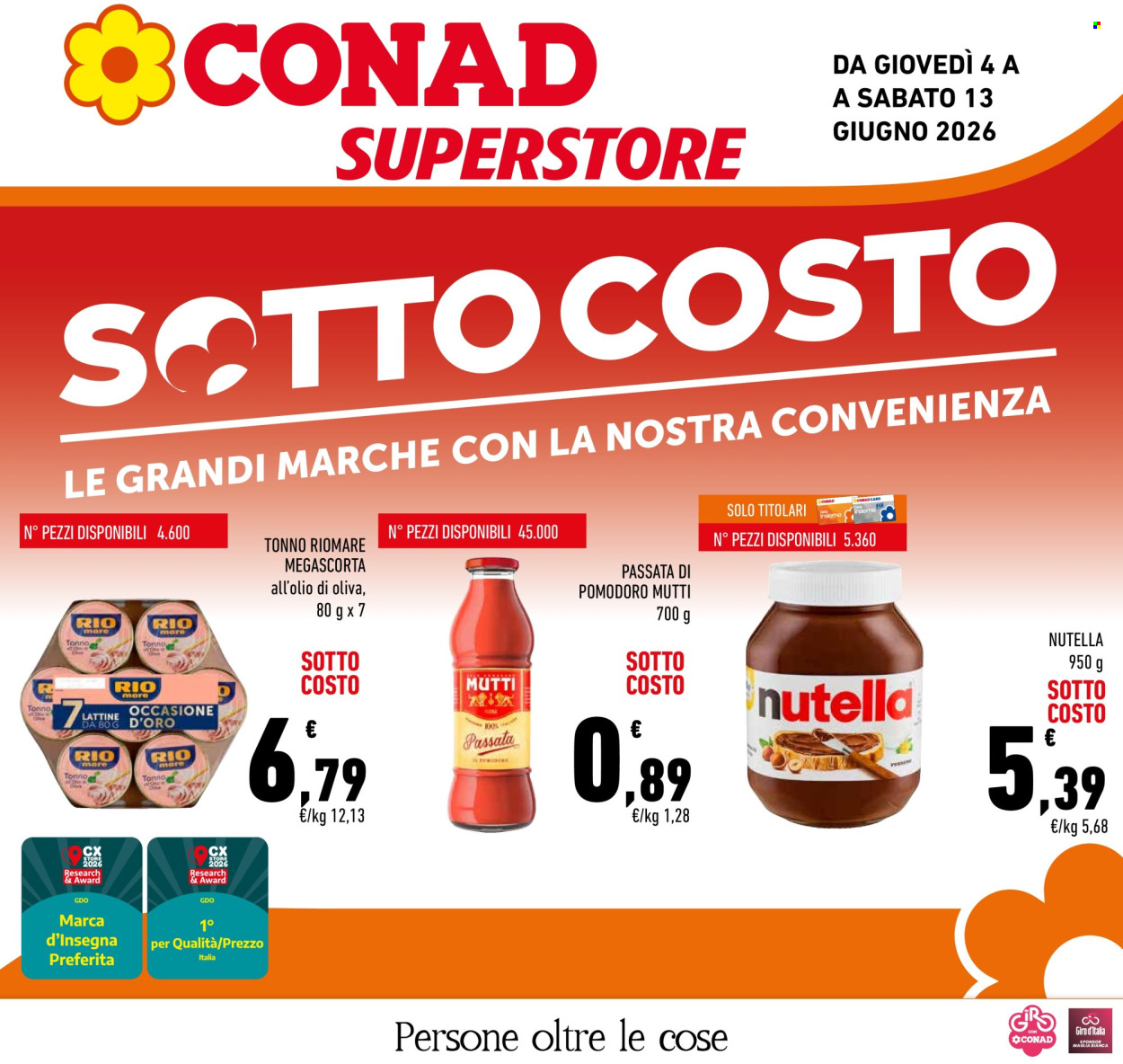 Volantino Conad Superstore - 4/6/2026 - 13/6/2026. Pagina 1