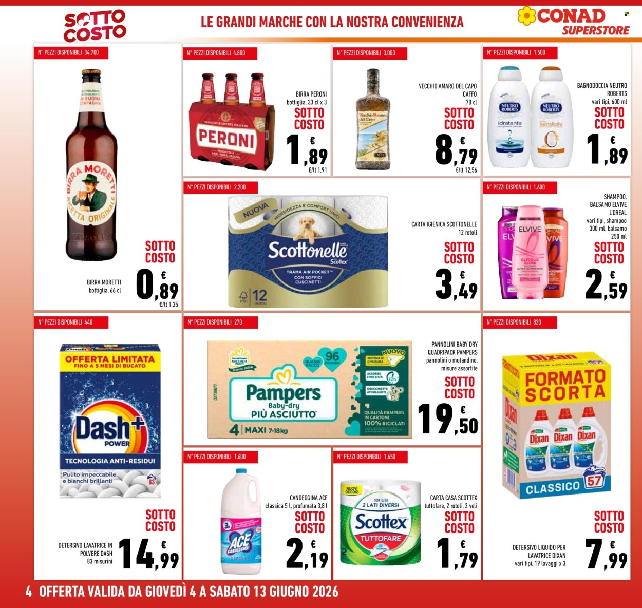 Volantino Conad Superstore - 4/6/2026 - 13/6/2026. Pagina 4