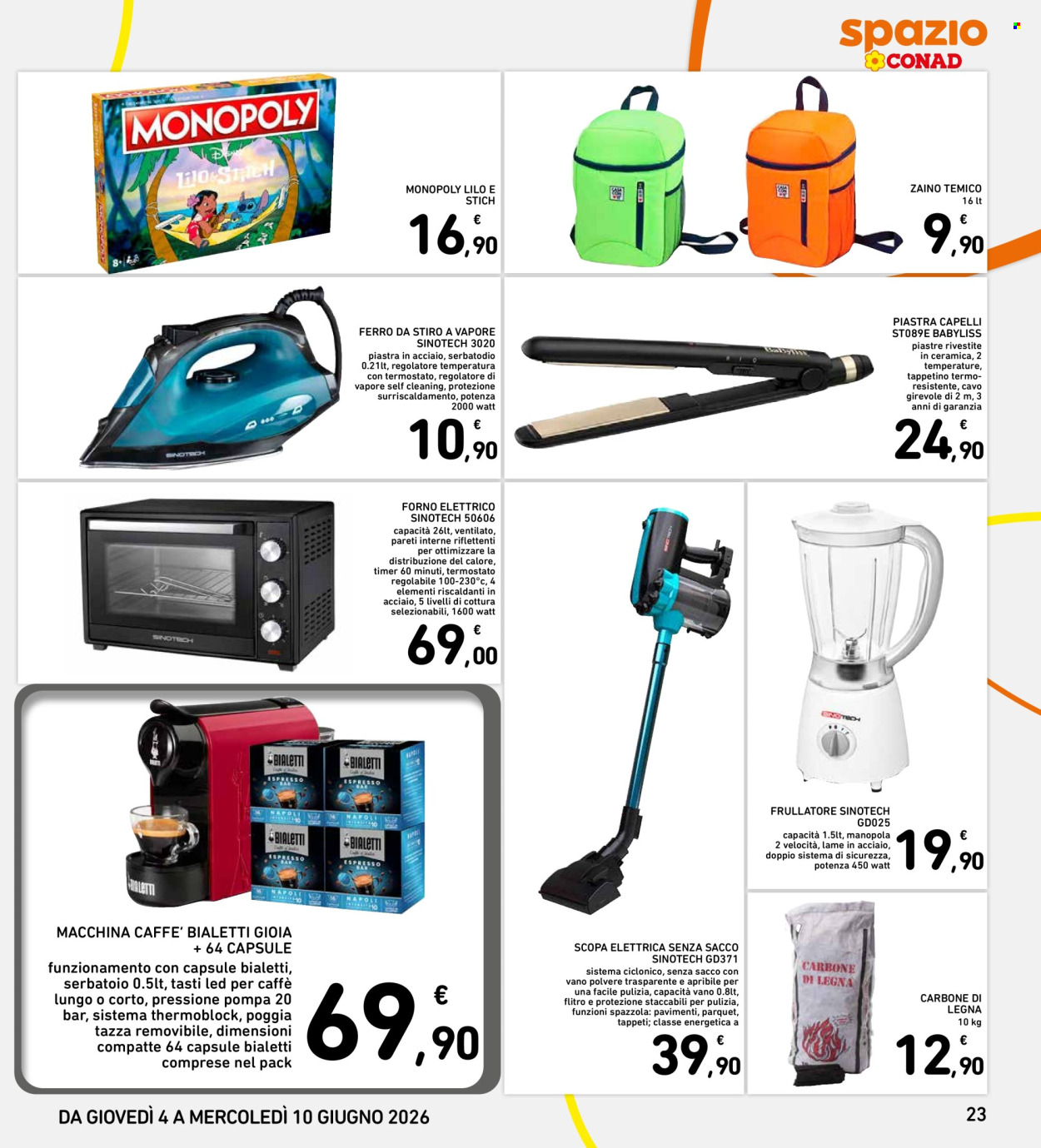 Leták Spazio Conad - 4.6.2026 - 10.6.2026. Strana 23