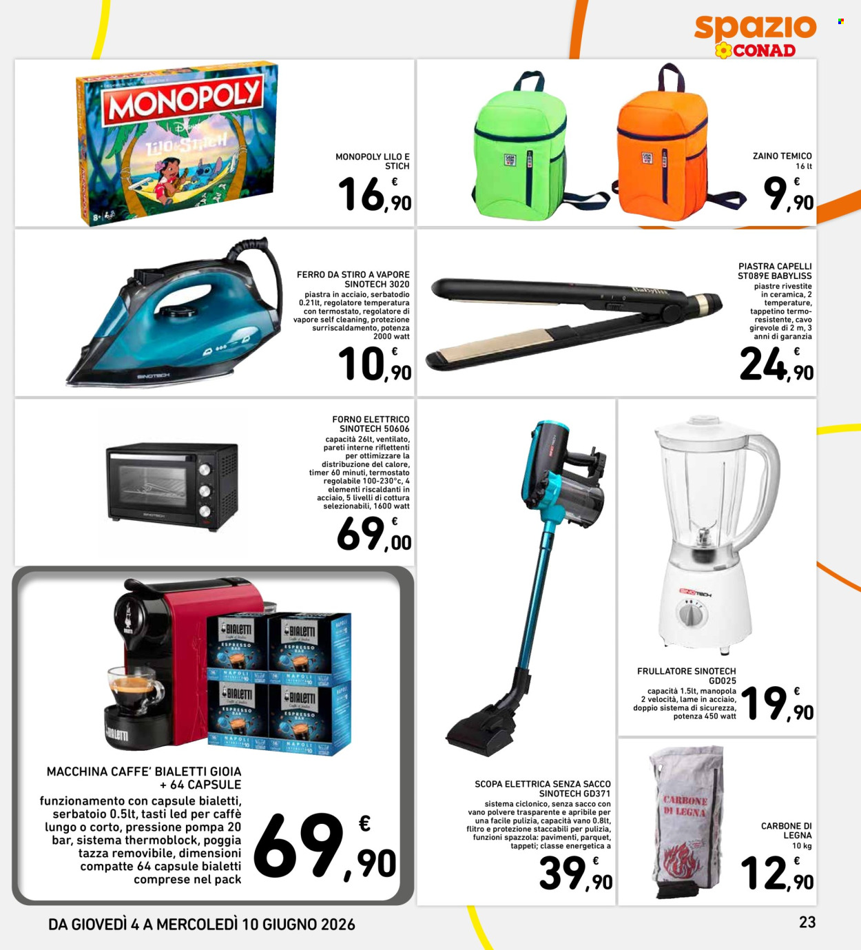Leták Spazio Conad - 4.6.2026 - 10.6.2026. Strana 23