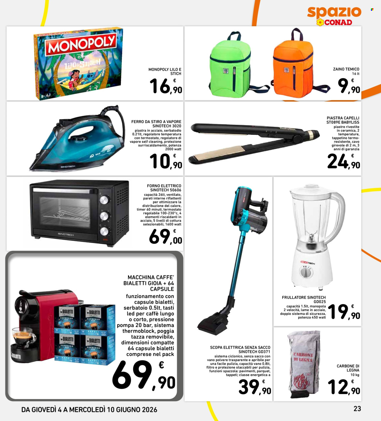 Leták Spazio Conad - 4.6.2026 - 10.6.2026. Strana 23