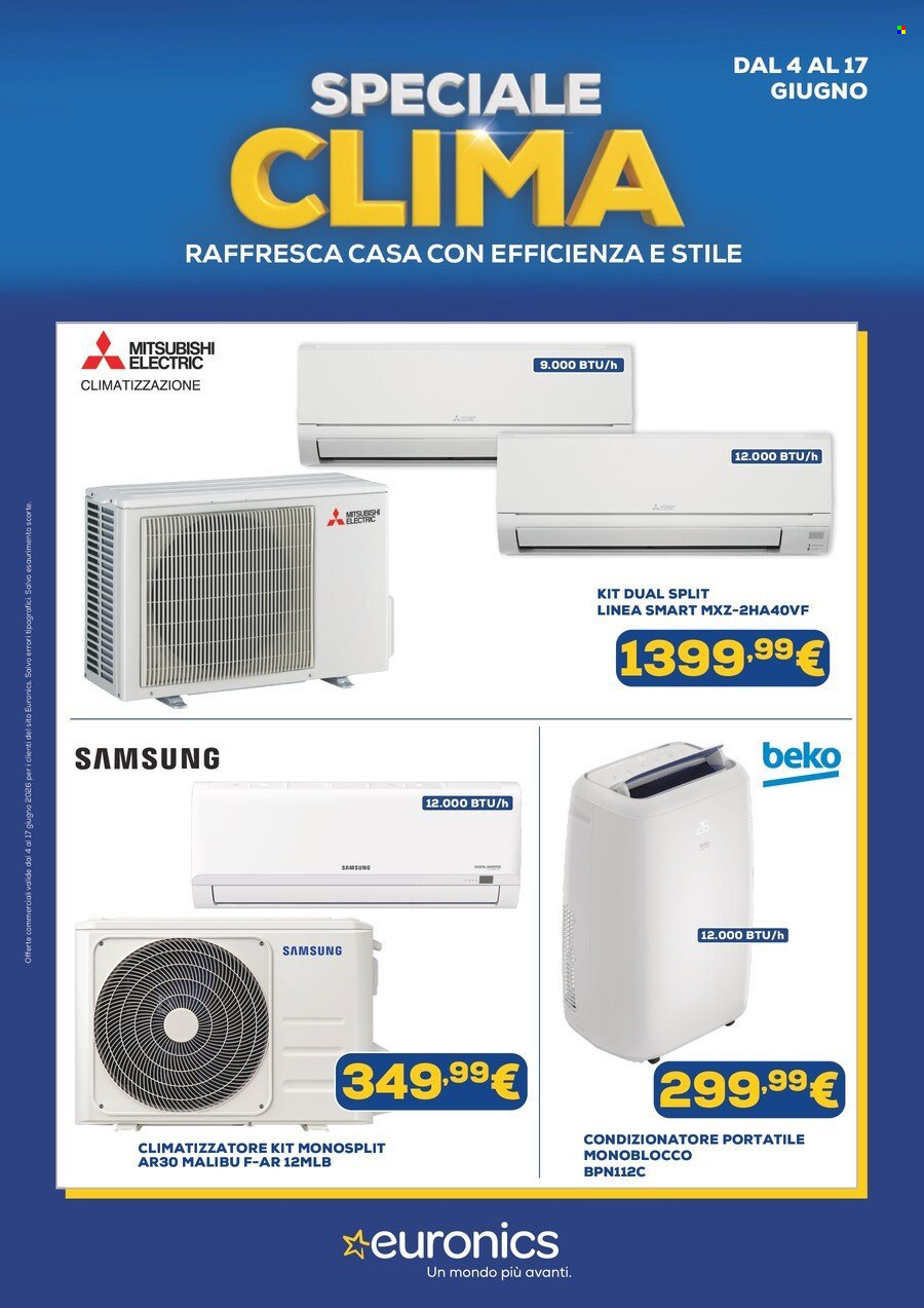 Volantino Euronics - 4/6/2026 - 17/6/2026. Pagina 1