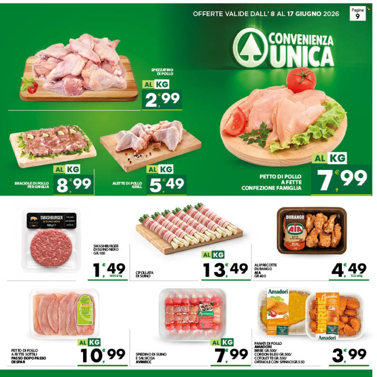 Volantino Eurospar - 8/6/2026 - 17/6/2026. Pagina 9