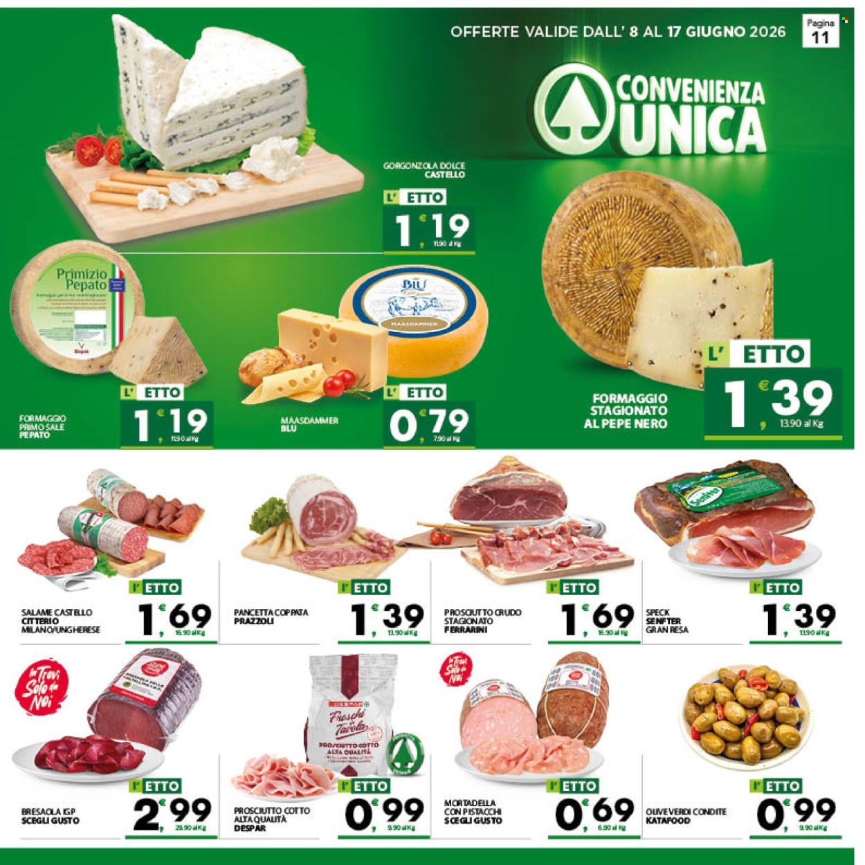 Volantino Eurospar - 8/6/2026 - 17/6/2026. Pagina 11