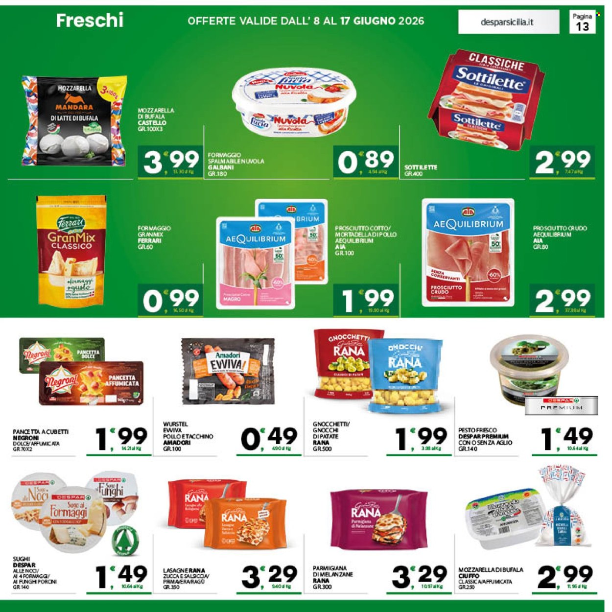 Volantino Eurospar - 8/6/2026 - 17/6/2026. Pagina 13