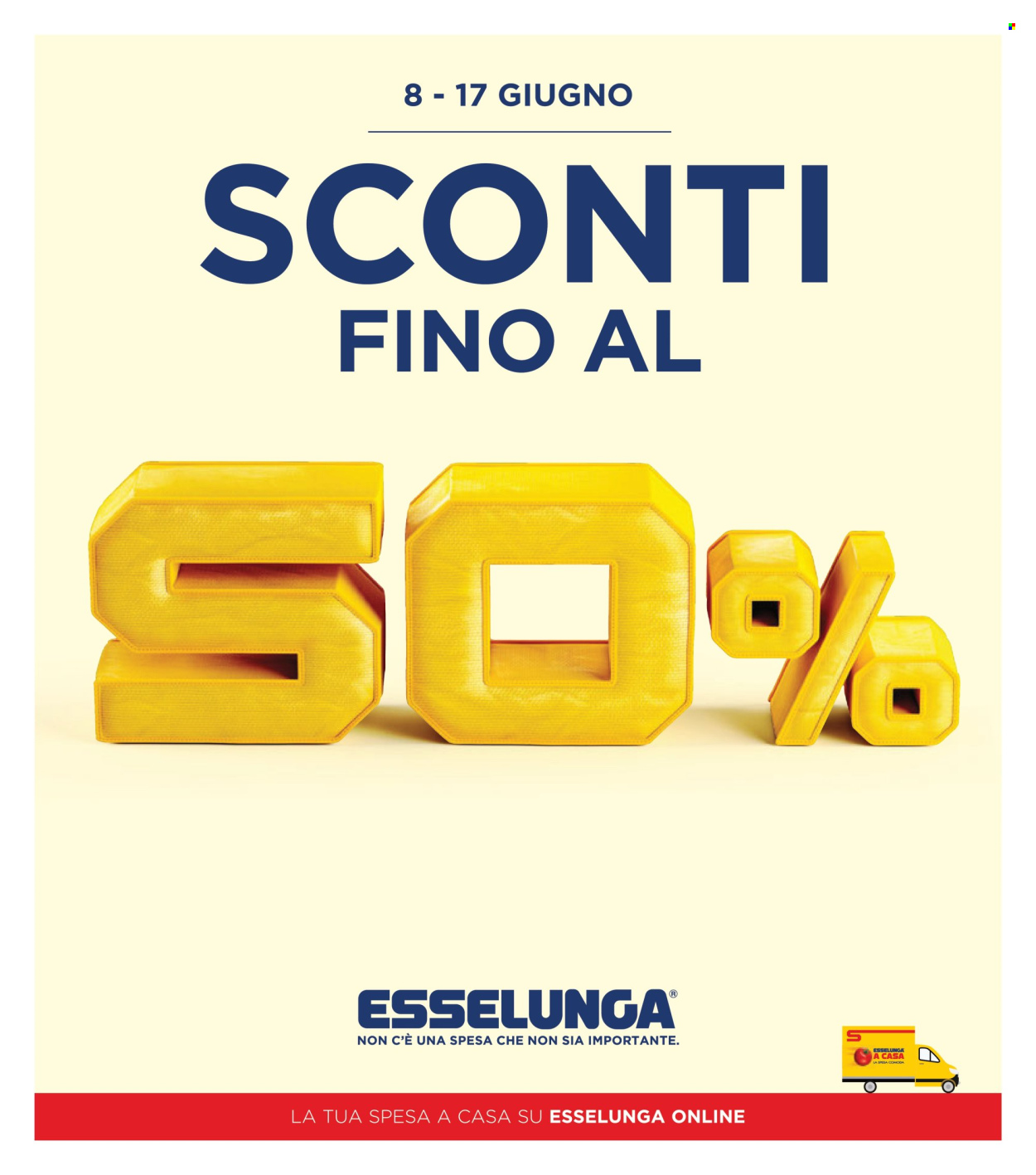 Volantino Esselunga - 8/6/2026 - 17/6/2026. Pagina 1