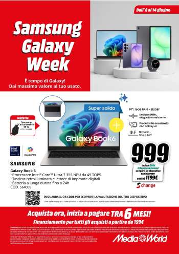 Volantino MediaWorld - 8/6/2026 - 14/6/2026.