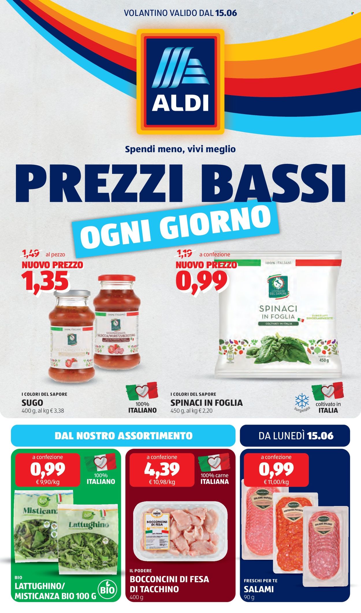Volantino Aldi - 15/6/2026 - 21/6/2026. Pagina 1