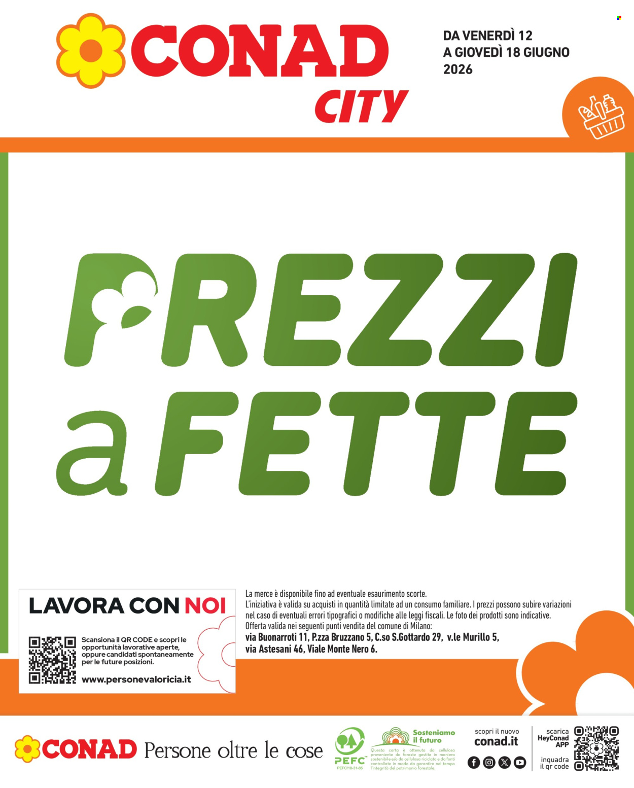 Volantino Conad City - 12/6/2026 - 18/6/2026. Pagina 1