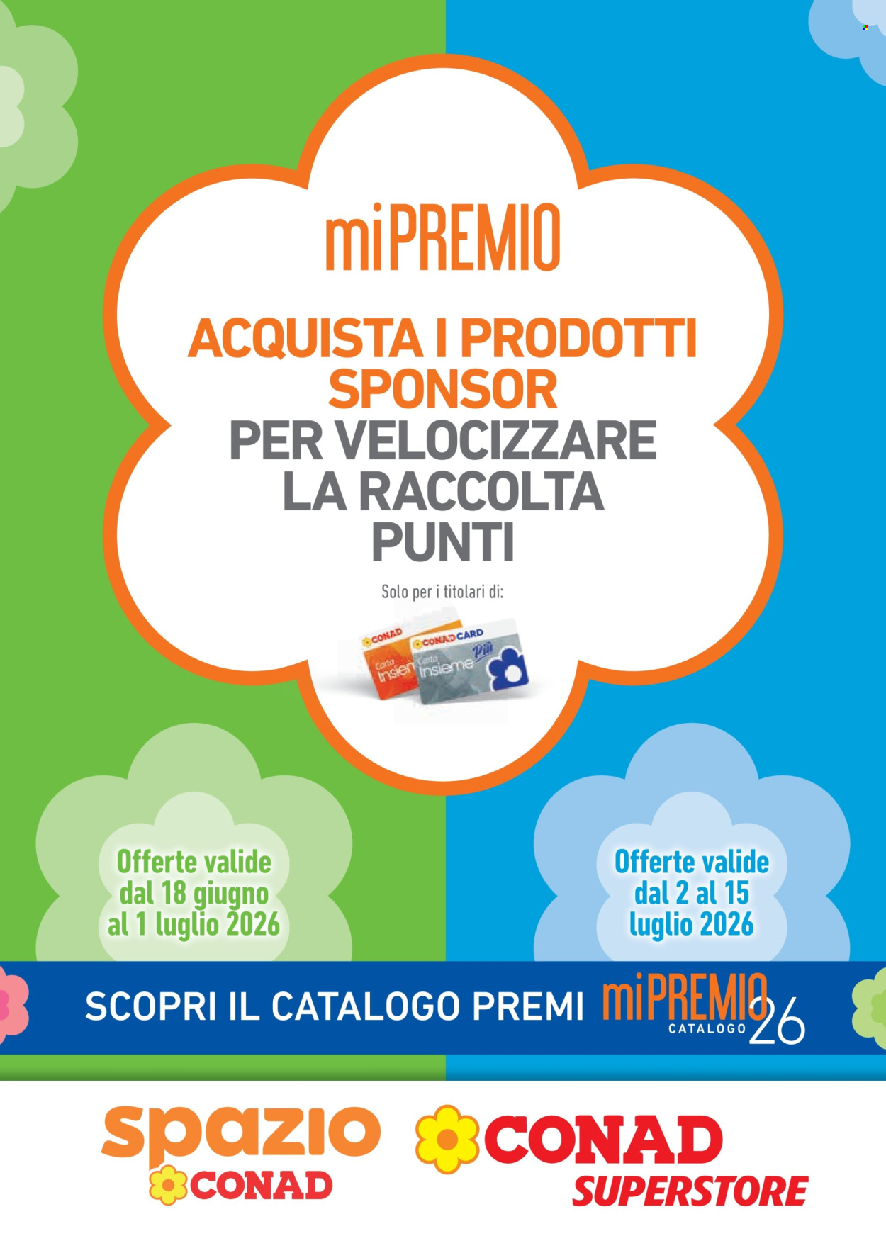 Volantino Conad - 18/6/2026 - 15/7/2026. Pagina 1