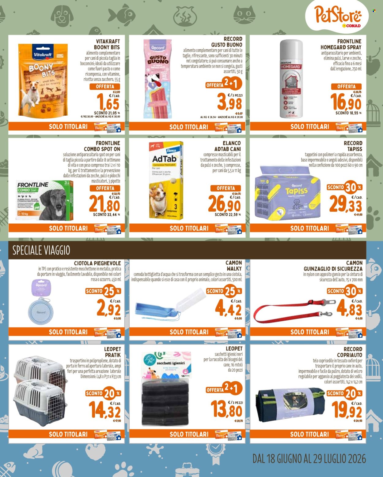 Volantino Pet Store Conad - 18/6/2026 - 29/7/2026. Pagina 3