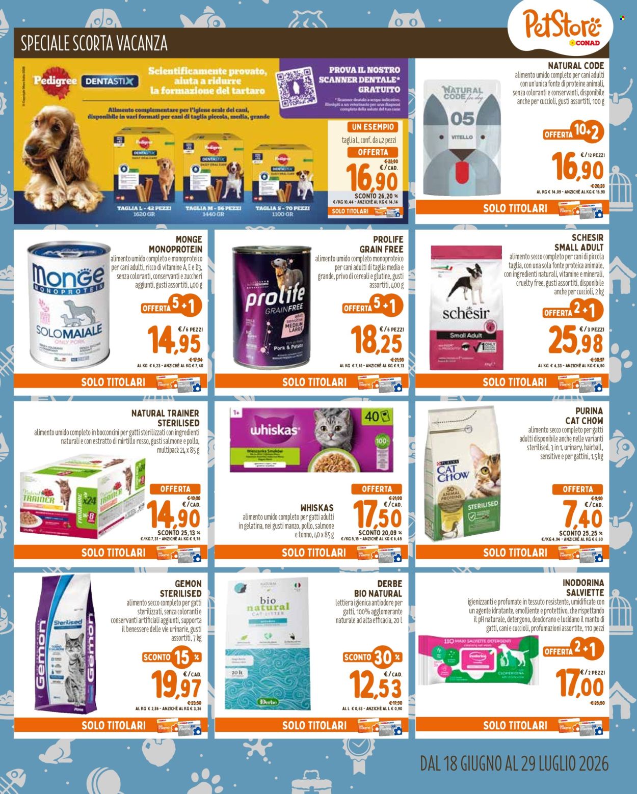 Volantino Pet Store Conad - 18/6/2026 - 29/7/2026. Pagina 7