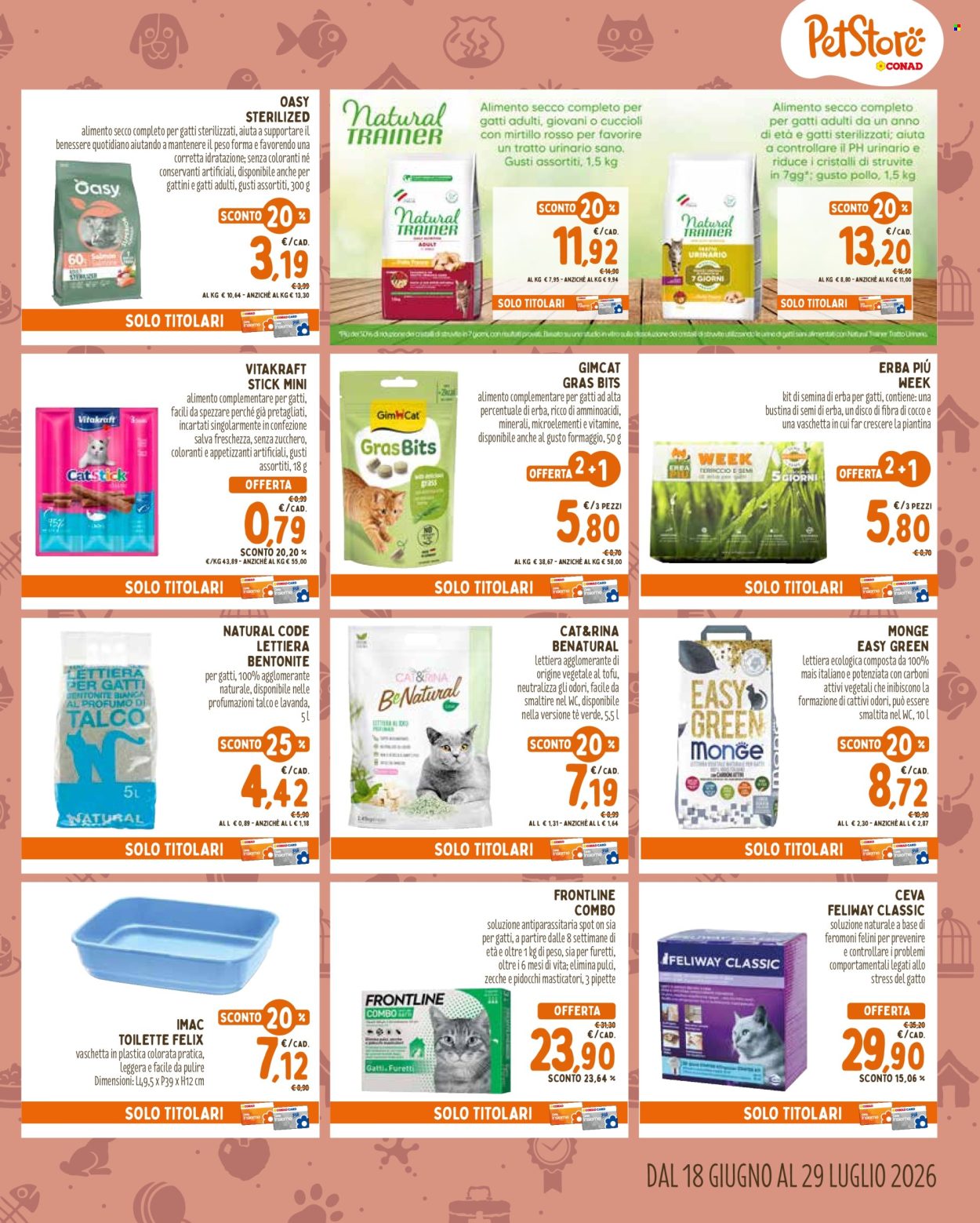 Volantino Pet Store Conad - 18/6/2026 - 29/7/2026. Pagina 5